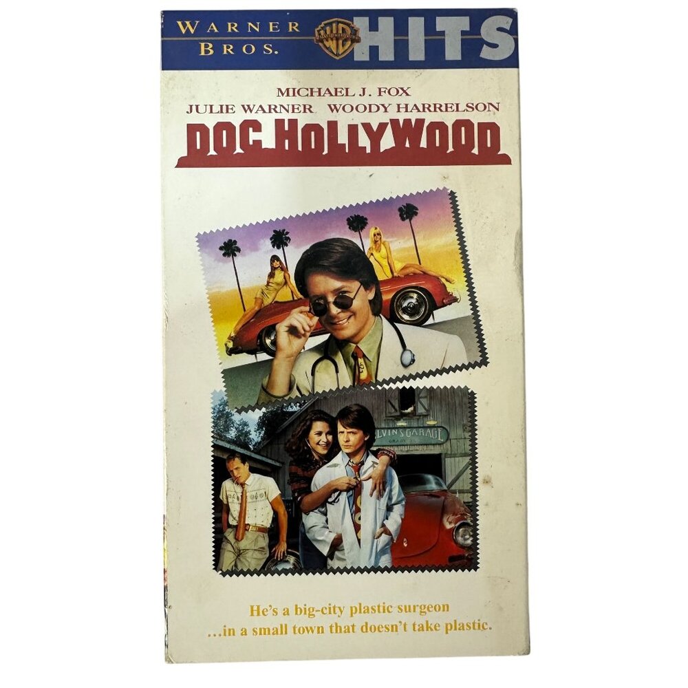 Doc Hollywood (1991) VHS Warner Home Michael J. Fox Julie Warner PG-13 Comedy
